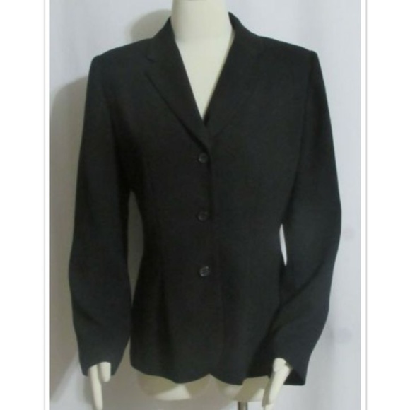 New LAURA SCOTT Black Tailored Lined Jacket 10 - Picture 1 of 5